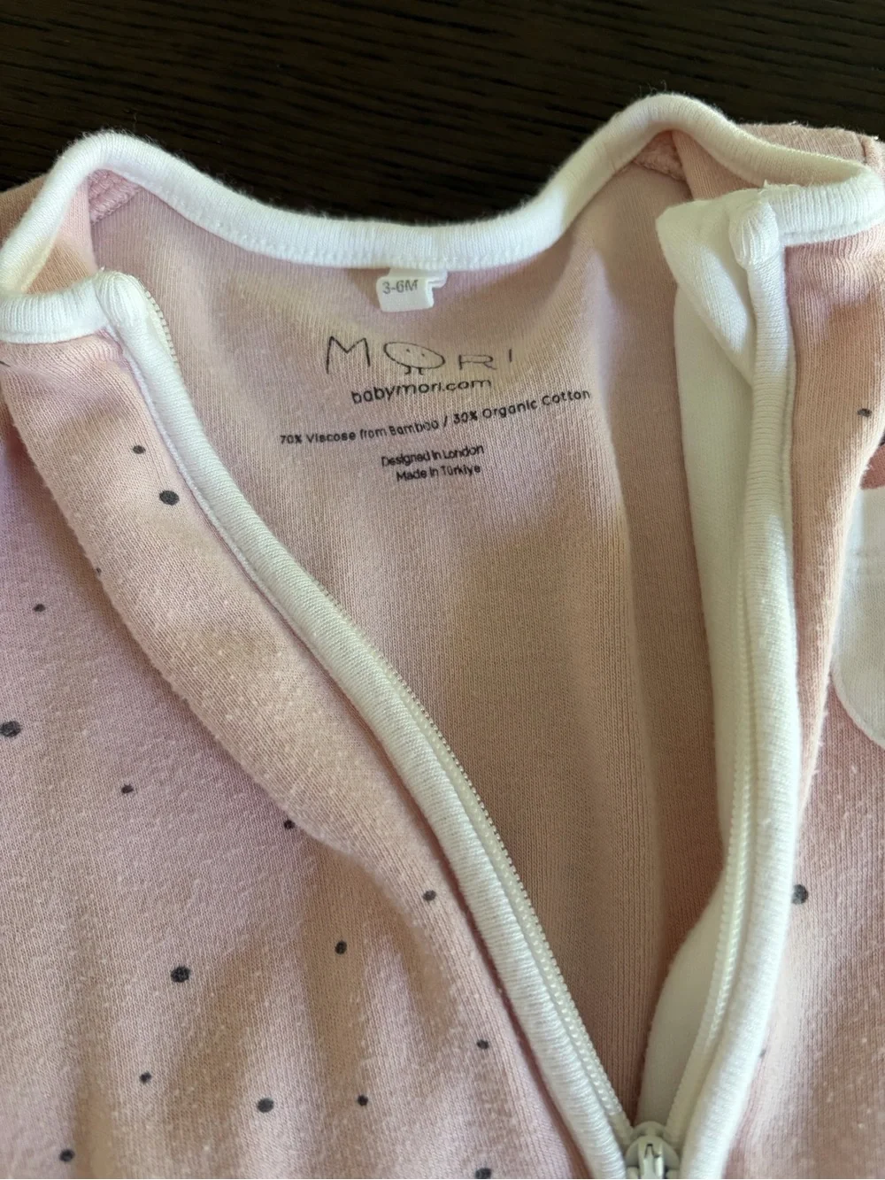 Mori Clever Stardust Zip Baby Pajamas
